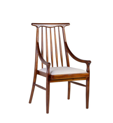 Teak Upholstered armchair 57 x 56 x 100