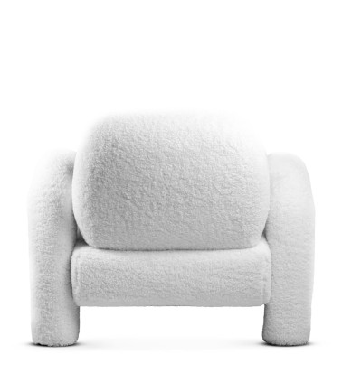 MIA - Armchair upholstered in wool 88 x 81 x 74