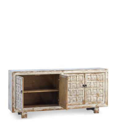 CORDOBA - Buffet em madeira de pinho branqueado 206 x 45 x 87