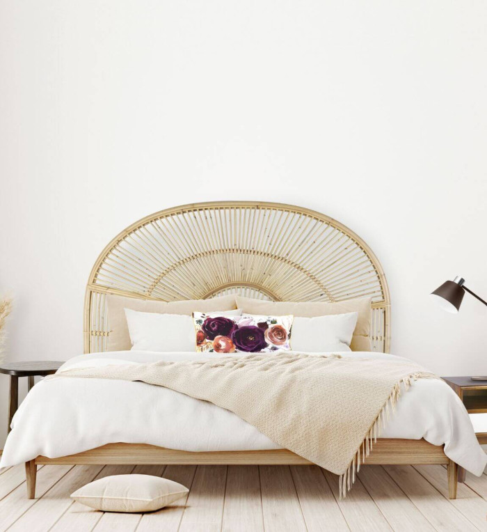 RATTAN - Tête de lit en rotin 160 x 3 x 135