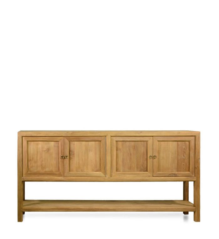 MERIDA - Teak wood buffet 180 x 40 x 90