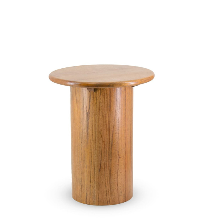 Side table in Mindi wood 45 x 45 x 55