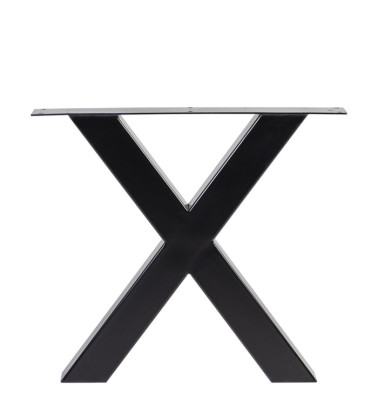 Set de 2 patas de hierro con forma de X 78 x 11 x 70