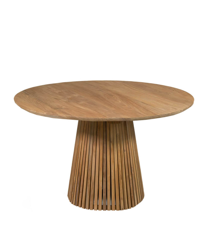 RENA - Teak wood dining table 130 x 130 x 78