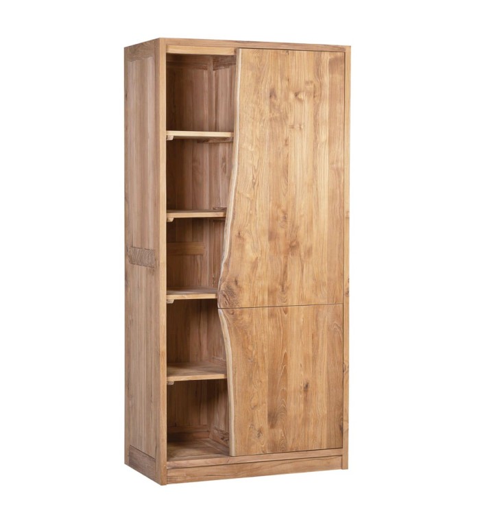 ATLANTA - Teak wardrobe 90 x 50 x 190