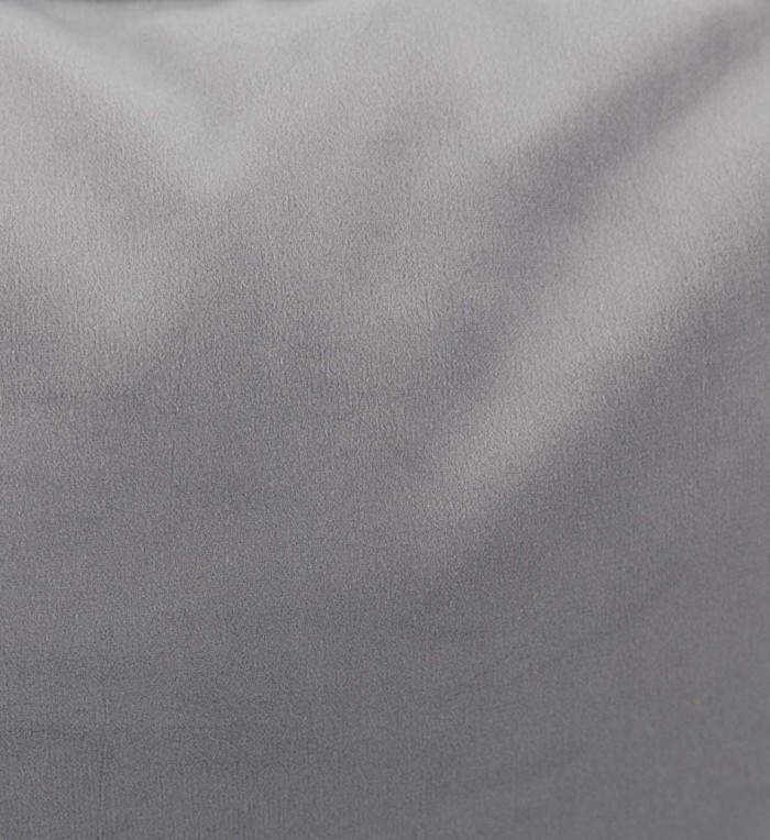 OSCAR - Set of 2 pearl gray velvet polyester cushions 45 x 45