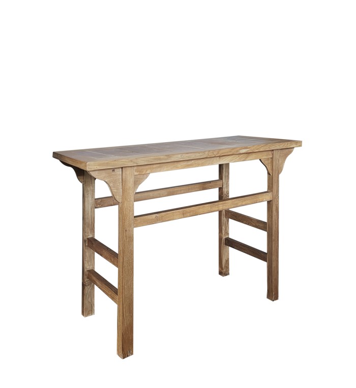 Natural teak console 120 x 40 x 80