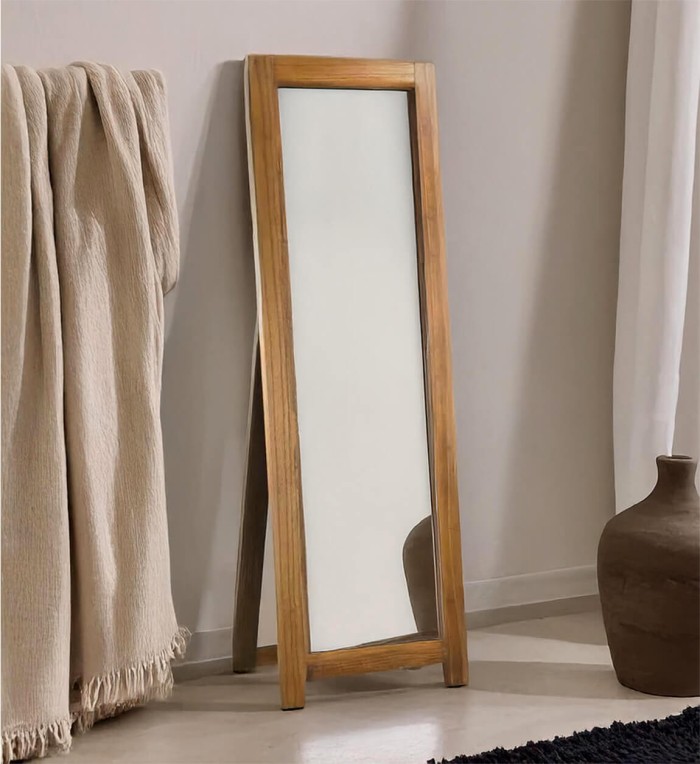 STAR - Brown wood stand mirror 50 x 6 x 160