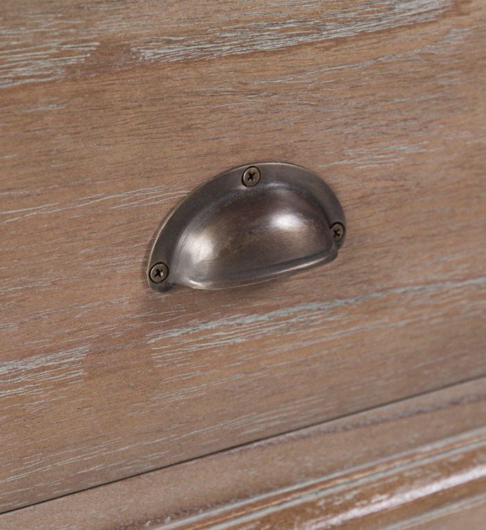 SIENA - Vitrine en mindi 130 x 40-47 x 215