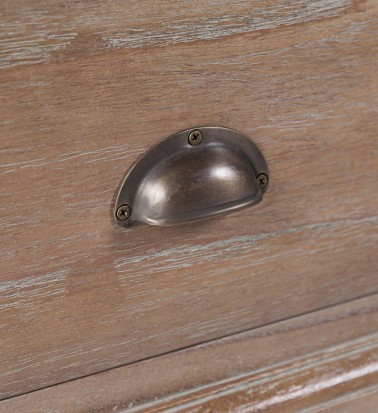 SIENA - Vitrine en mindi 130 x 40-47 x 215