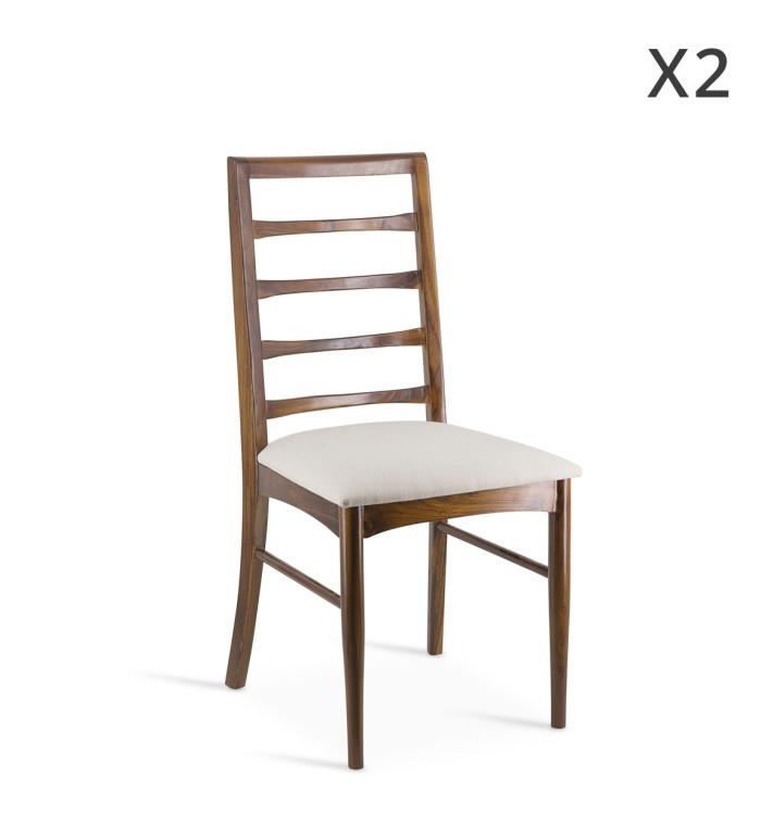 KATE – Set of 2 teak chairs 48 x 47 x 95
