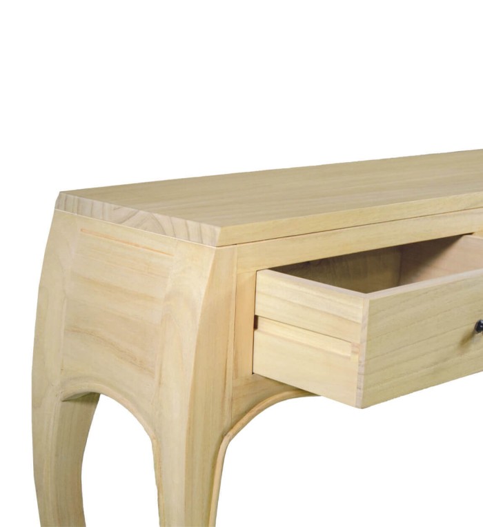 AINSA - Mindi wood console table 105 x 30 x 80