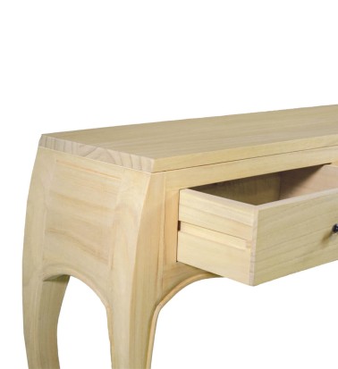 AINSA - Mindi wood console table 105 x 30 x 80