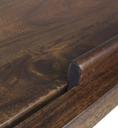 PIPA - Tavolo architetto in mango e ferro 130 x 70 x 77-104