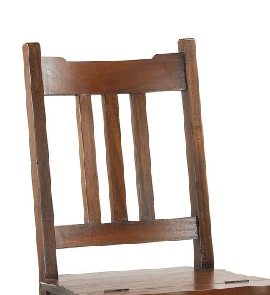 FLAMINGO - Mahogany ladder chair 45 x 38 x 90