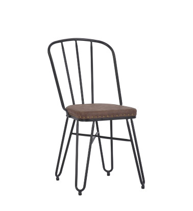 DETROIT - Iron and PU chair 55 x 45 x 86