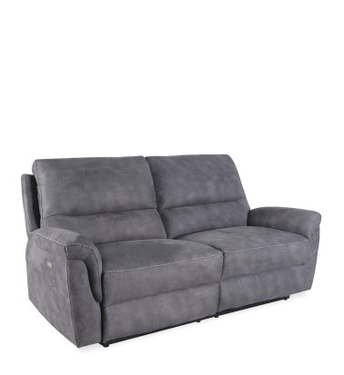 BASIL - Electric recliner sofa, 100% polyester 208 x 93-120 x 100