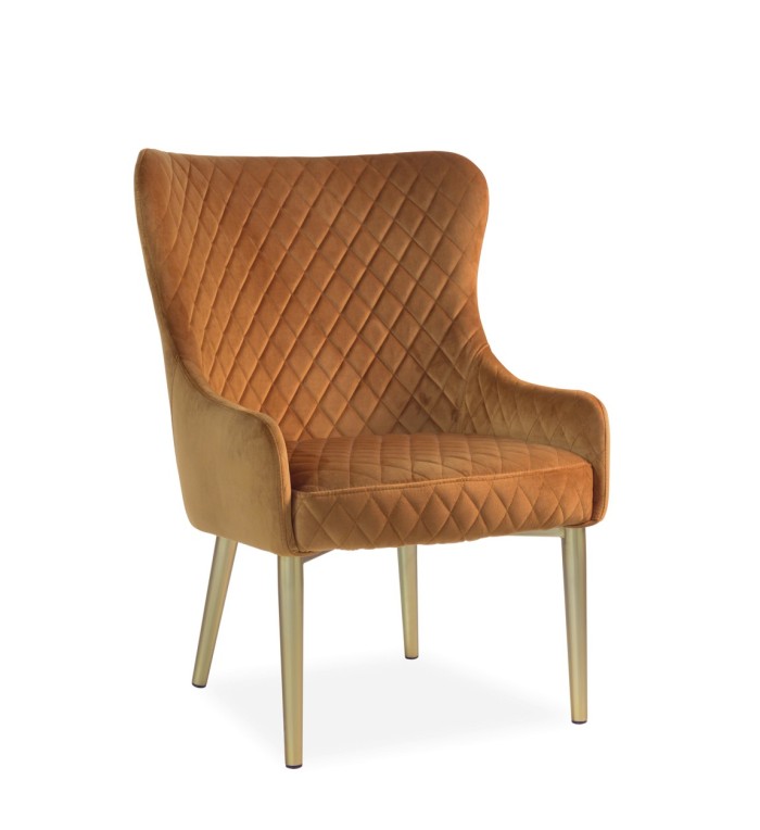 MELISSA - Iron and polyester armchair 70 x 63 x 86