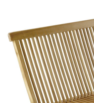 GARDEN - Folding teak garden bench 100 x 60 x 90