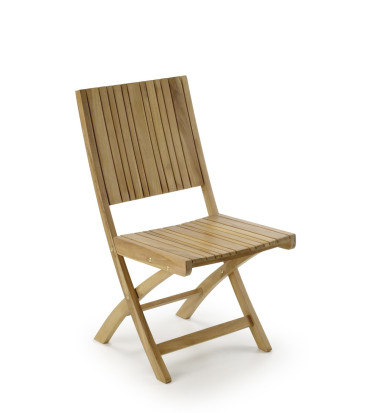 GARDEN - Folding teak garden chair 45 x 45 x 90