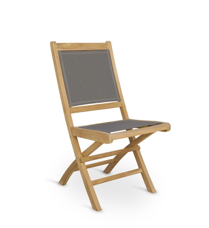 GARDEN - Folding teak garden chair 45 x 60 x 90