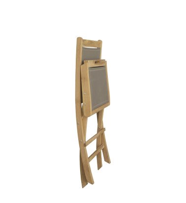 GARDEN - Folding teak garden chair 45 x 60 x 90