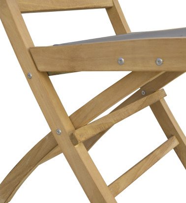 GARDEN - Folding teak garden chair 45 x 60 x 90