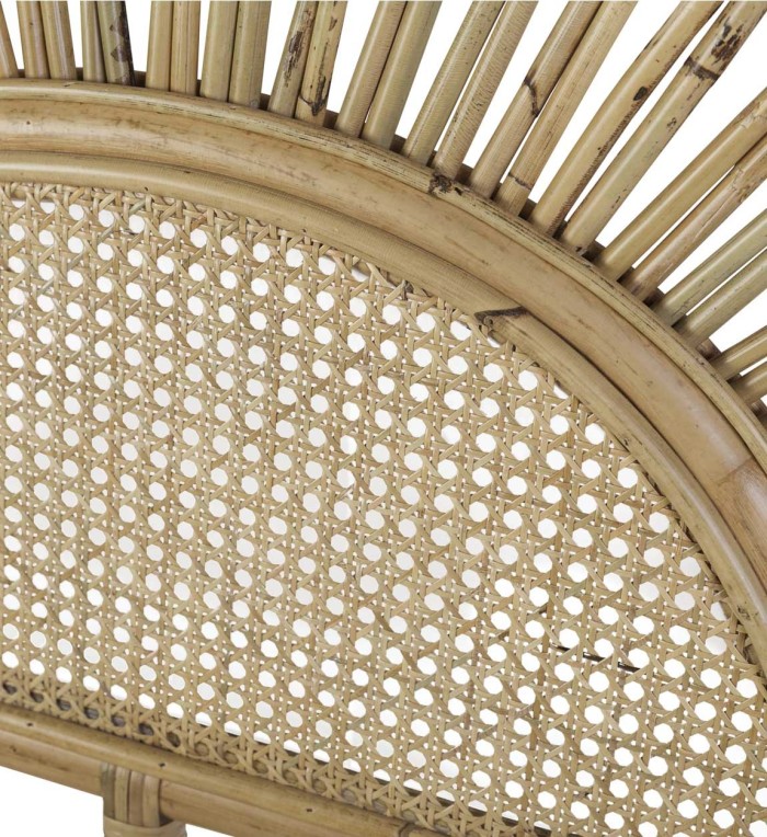 RATTAN - Tête de lit en rotin 160 x 3 x 135