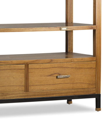 MADHU - Mindi and iron auxiliary furniture 120 x 50 x 190