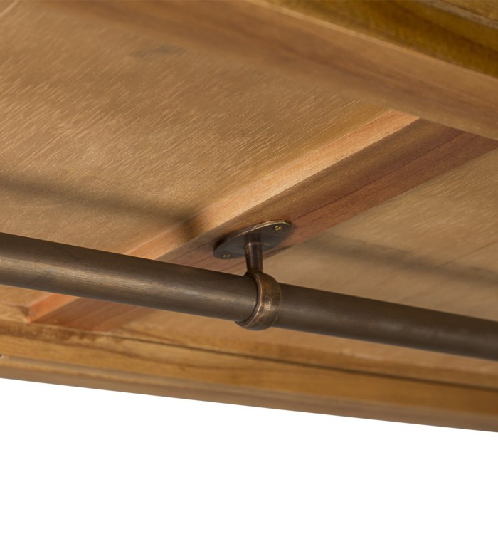 MADHU - Mindi and iron auxiliary furniture 120 x 50 x 190