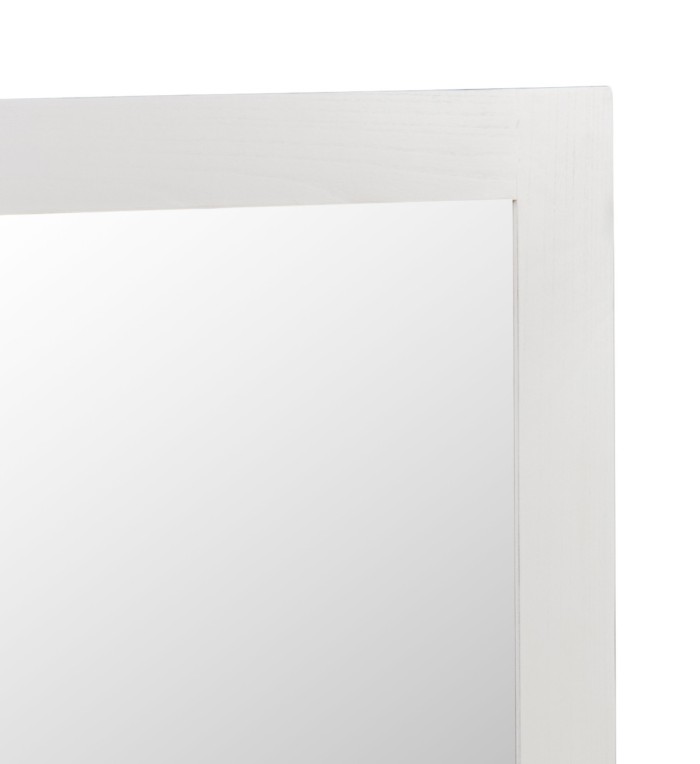 EVEREST - White wood mirror 90 x 4 x 110