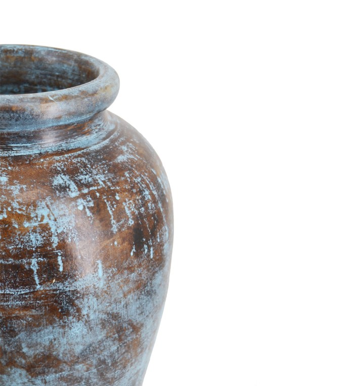 BIBI - VASE TERRAKOTTA BLAU 42 x 42 x 80