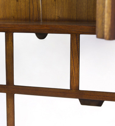 ARTIC - Vitrine en bois de mindi 105 x 40 x 180
