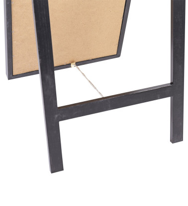 DAKOTA - Black colour wood mirror 40 x 5 x 160