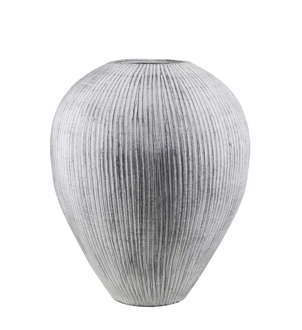 White terracotta vase 50 x 50 x 60