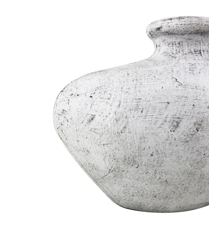 VASE AUS TERRAKOTTA GEBLEICHT 50 x 20 x 38