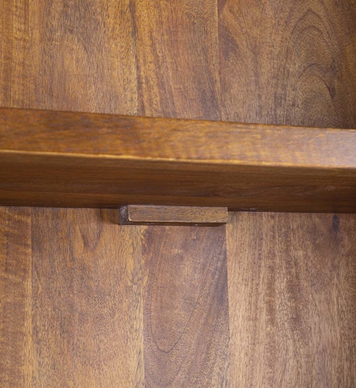 ASPEN - Mango bookcase with 5 shelves 90 x 35 x 190