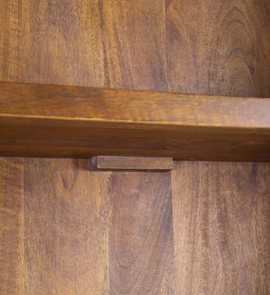 ASPEN - Mango bookcase with 5 shelves 90 x 35 x 190