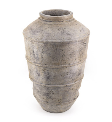 Light Grey terracotta vase 50 x 50 x 80