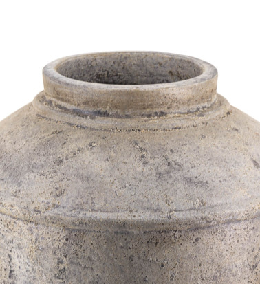 Light Grey terracotta vase 50 x 50 x 80