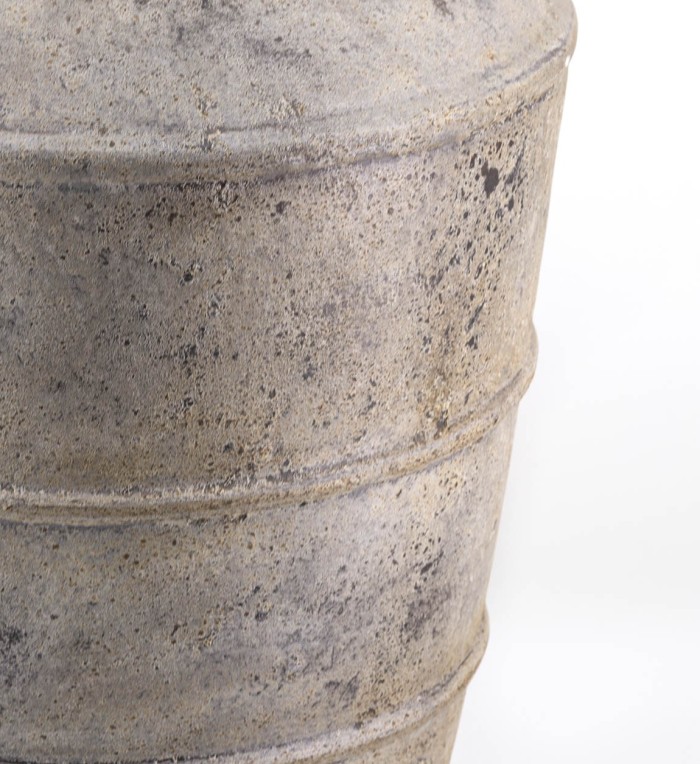 Light Grey terracotta vase 50 x 50 x 80