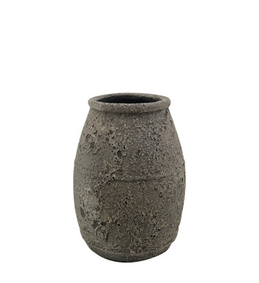 Grey terracotta vase 23 x 23 x 30