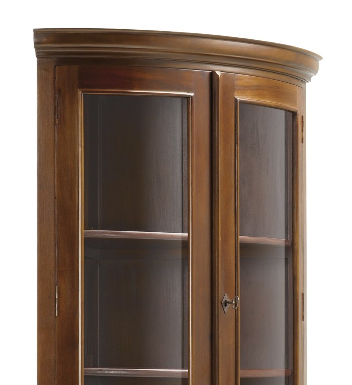 VINTAGE - Mahogany corner showcase 50 x 60 x 190