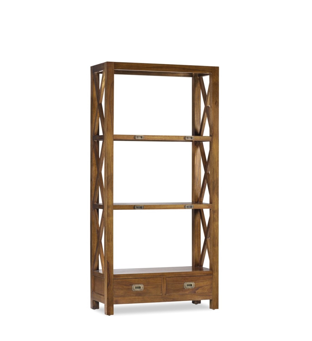 STAR - Mindi bookcase with bronze accessories 80 x 35 x 165