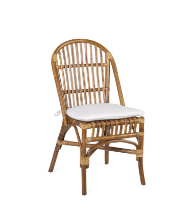 SYDNEY - Rattan chair with cushion 48 x 60 x 94