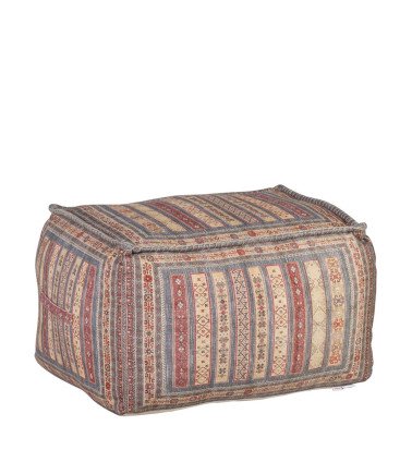 KENIA - Multicolored pouf 75 x 55 x 42