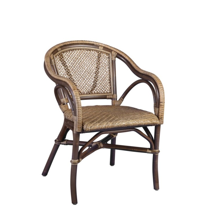 BISTRO - Rattan armchair 56 x 62 x 80