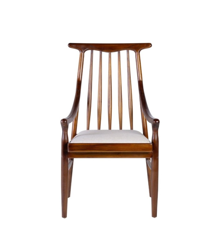 Teak Upholstered armchair 57 x 56 x 100