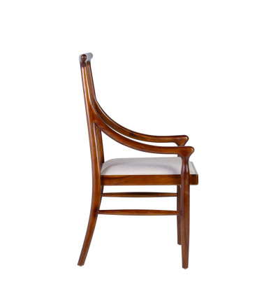 Teak Upholstered armchair 57 x 56 x 100