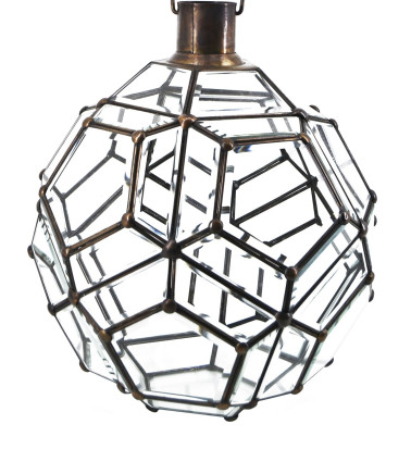 BISEL - Ceiling lamp in beveled glass 34 x 34 x 40